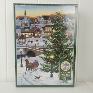 Cobble Hill Puzzle 1000 Pieces Christmas Town Sealed